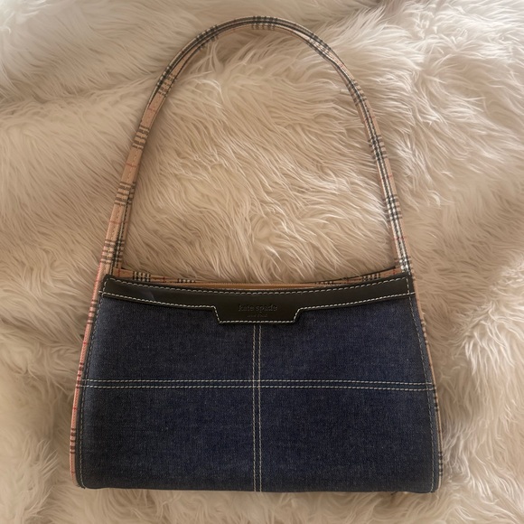 kate spade Handbags - Kate Spade Denim & Plaid Shoulder Bag